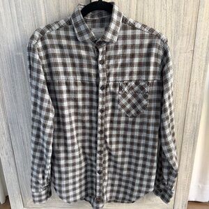 Billy Reid Button Up Men's Shirt Plaid